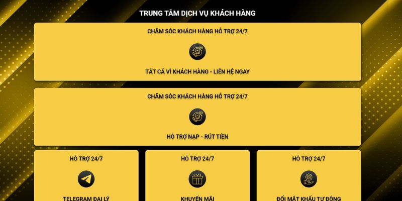 Khi gặp trục trặc về tài khoản, anh em có thể liên lạc với nhà cái